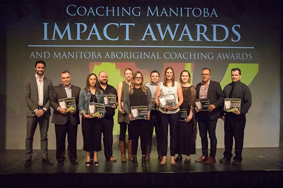 Coaching Manitoba Impact Awards on-stage @ Club Regent today!