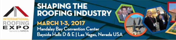 International Roofing Expo - March 1 -3, 2017 - Shaping the Roofing Industry | Las Vegas