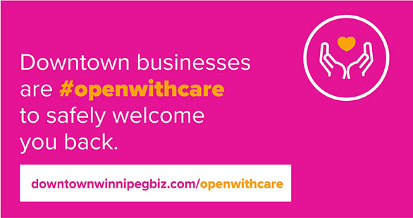 Downtown businesses are openwithcare to safely welcome you back.