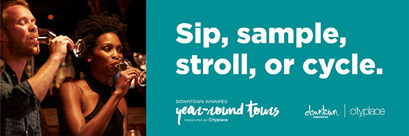 Sip, sample, stroll, or cycle.... year-round tours downtown!