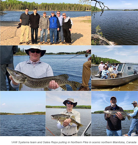 VAW team fishing in Northern Manitoba